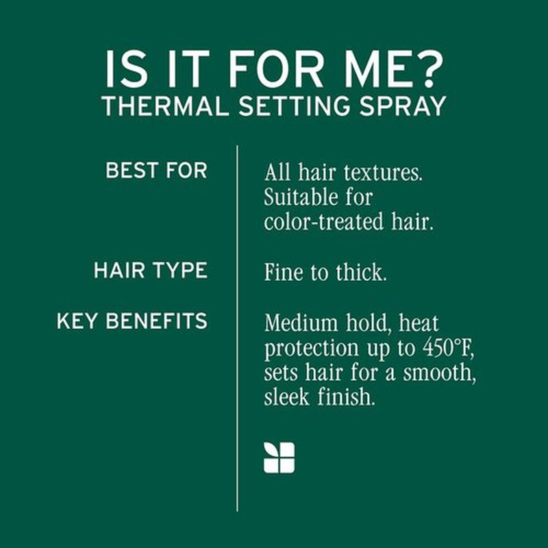 Biolage Thermal Setting Spray - Strengthens Hair & Protects Against Heat Damage | Vegan, Paraben-Free, 8.5 Fl Oz