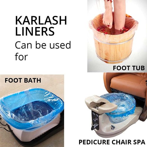 PandaSpa by Karlash Ultra Premium Spa Disposable Liners One Size Fits most Pedicure Spa 500pcs