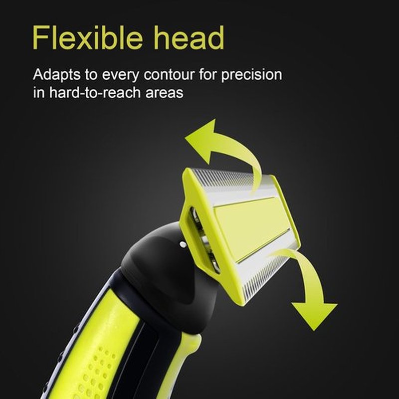 Norelco Replacement Electric Shaver Heads - Compatible with OneBlade QP14xx, QP25xx, QP26xx Models (4-Pack)