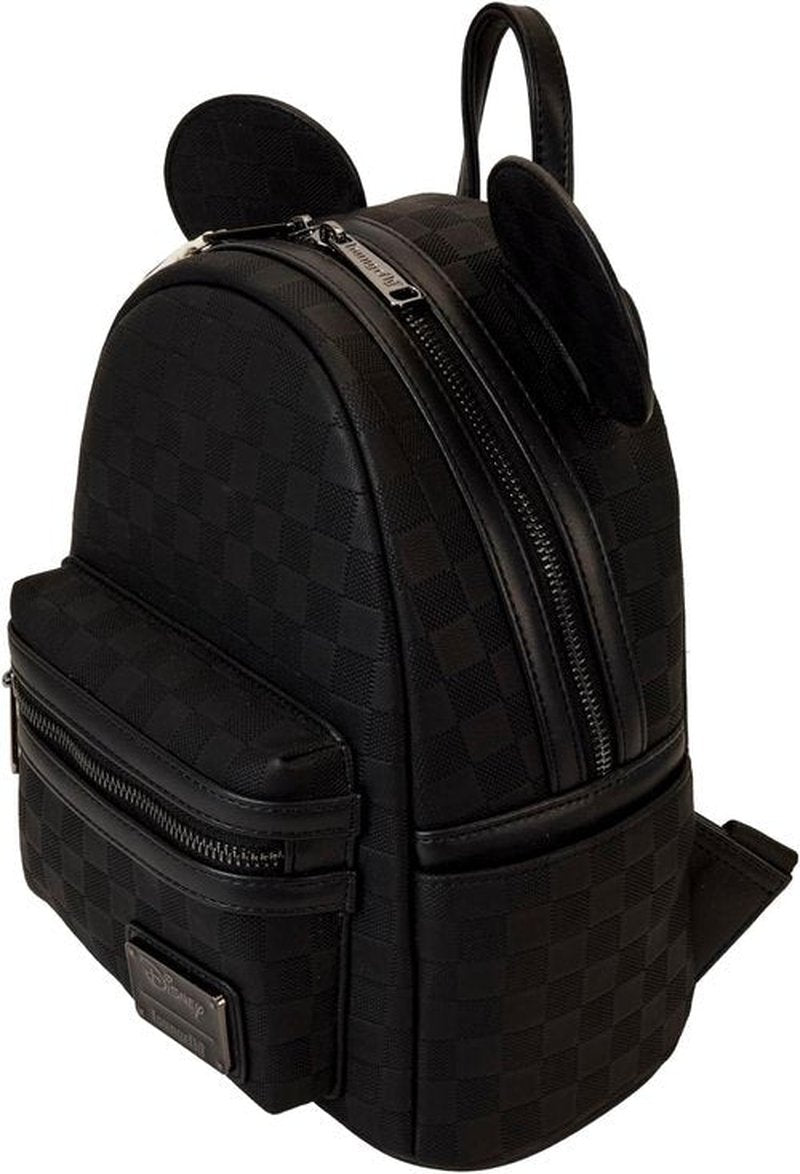 Loungefly Mickey Mouse Mini Backpack - Checkered Texture Design | Stylish & Compact