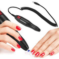 Nail Drill Handle, Electric Art Nail Drill Handpiece Manicure Pedicure Machine Pen Replacement Handle Grinder Polish Tool Shank Handpiece Replacement Handle for Electric Nail Drill Machine
