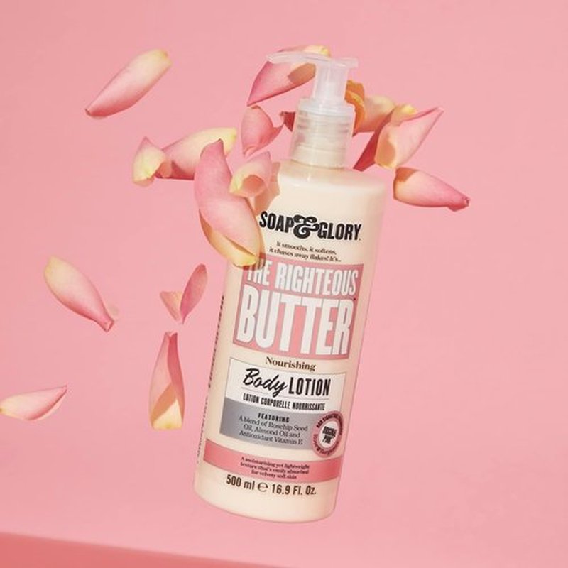 Soap & Glory Original Pink Body Lotion - Lightweight Moisturizer with Shea Butter & Aloe Vera - 16.9 fl oz