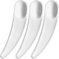 Pndeyo 100pcs Mini Plastic Makeup Spatula, Disposable Cosmetic Cream Spatulas Spoon, Transparent Skincare Scoop Applicator Facial Massage Beauty Tools for Mixing and Sampling Face Eye Cream