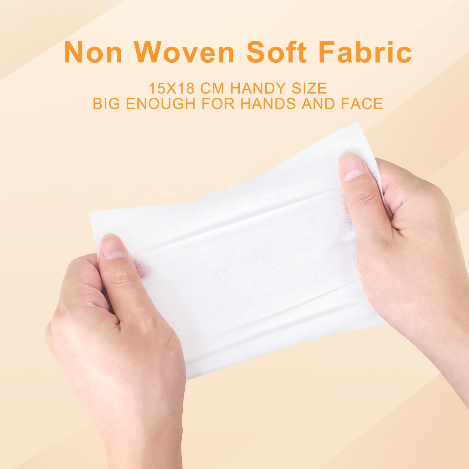 SLequipo Pack of 10 Face Hand Wipes, 100 wipes, Lemon Travel Wipes Bulk for Butt, Hands, Face Cleaning, Daily Use (10 Wipes Per Pack)