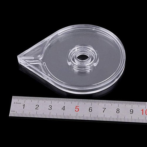 12Pcs Empty Nail Art Striping Tape Line Case Tools Sticker Box Holder Nail Art Tape Roller Dispenser for Easy Use DIY Sticker Nail Design Manicure Tool, Clear