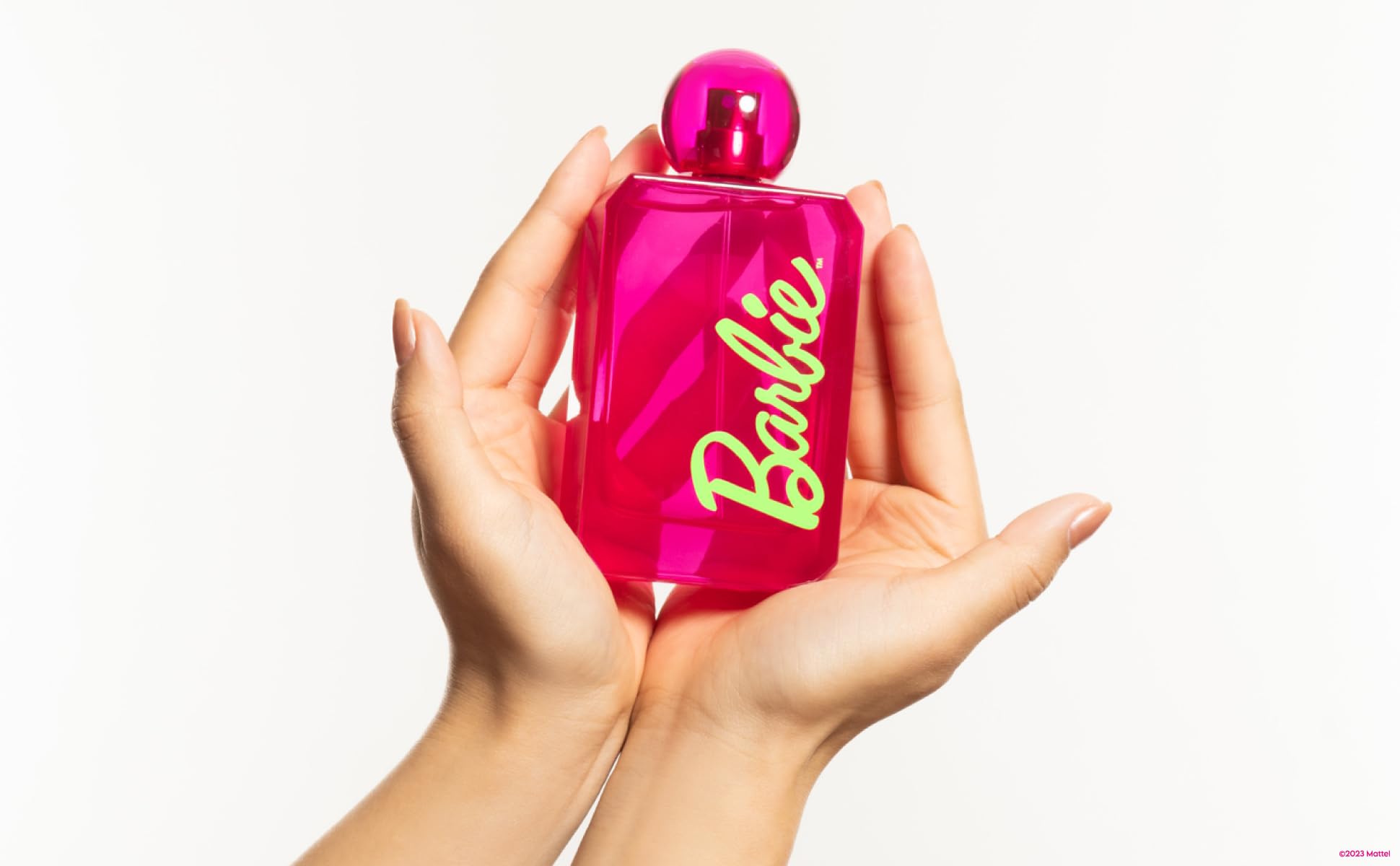 DefineMe Barbie Perfume Bundle, 100 mL Bottle and 8 mL Travel Spray, Fruity and Gourmand Fragrance with Strawberry, Dragon Fruit, Whipped Cream & Sandalwood Notes, Perfumes for Women