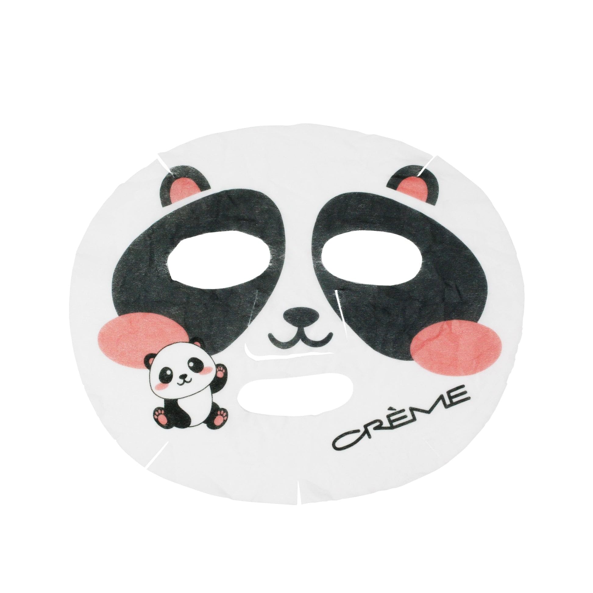 The Crème Shop Be Bright, Skin! Animated Kawaii Panda Face Mask, Brightening Facial Mask with Squalene and Rice Water, K Beauty Sheet Mask - 3 Pack