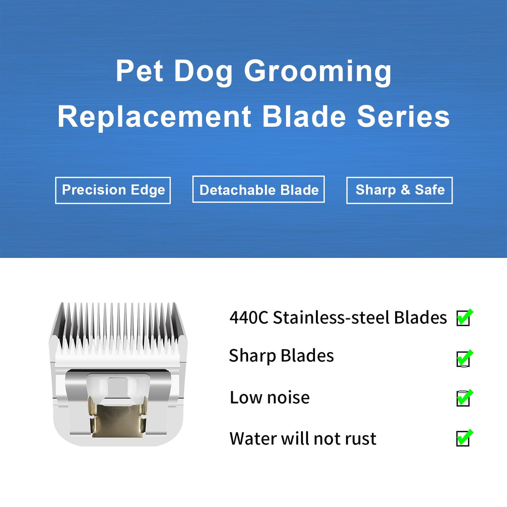 HONGNAL 5/8HT（64930） Blade Dog Grooming Clipper Replacement Blades Compatible with Andis Dog Clippers,Detachable Stainless Steel Blade,Size-5/8 HT, Cut Length-5/8 Inch