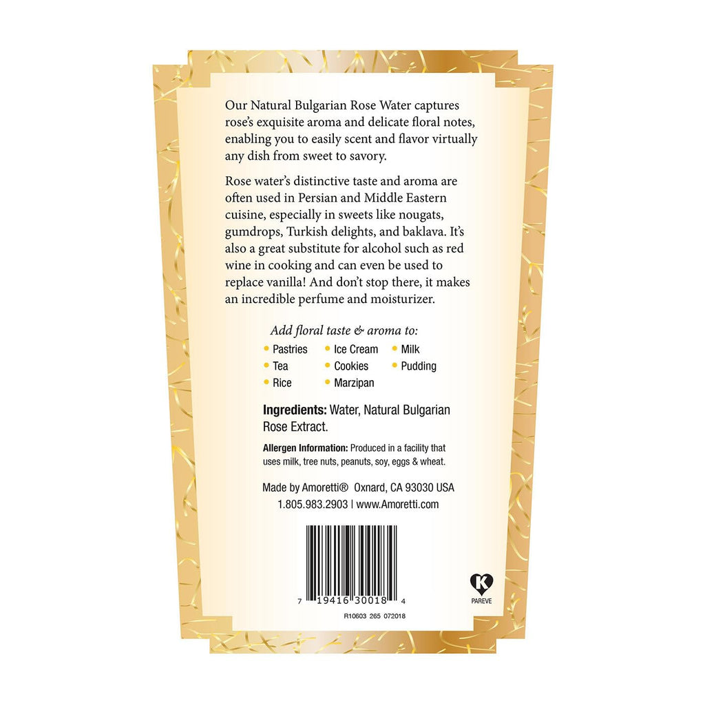 Amoretti - Natural Bulgarian Rose Water