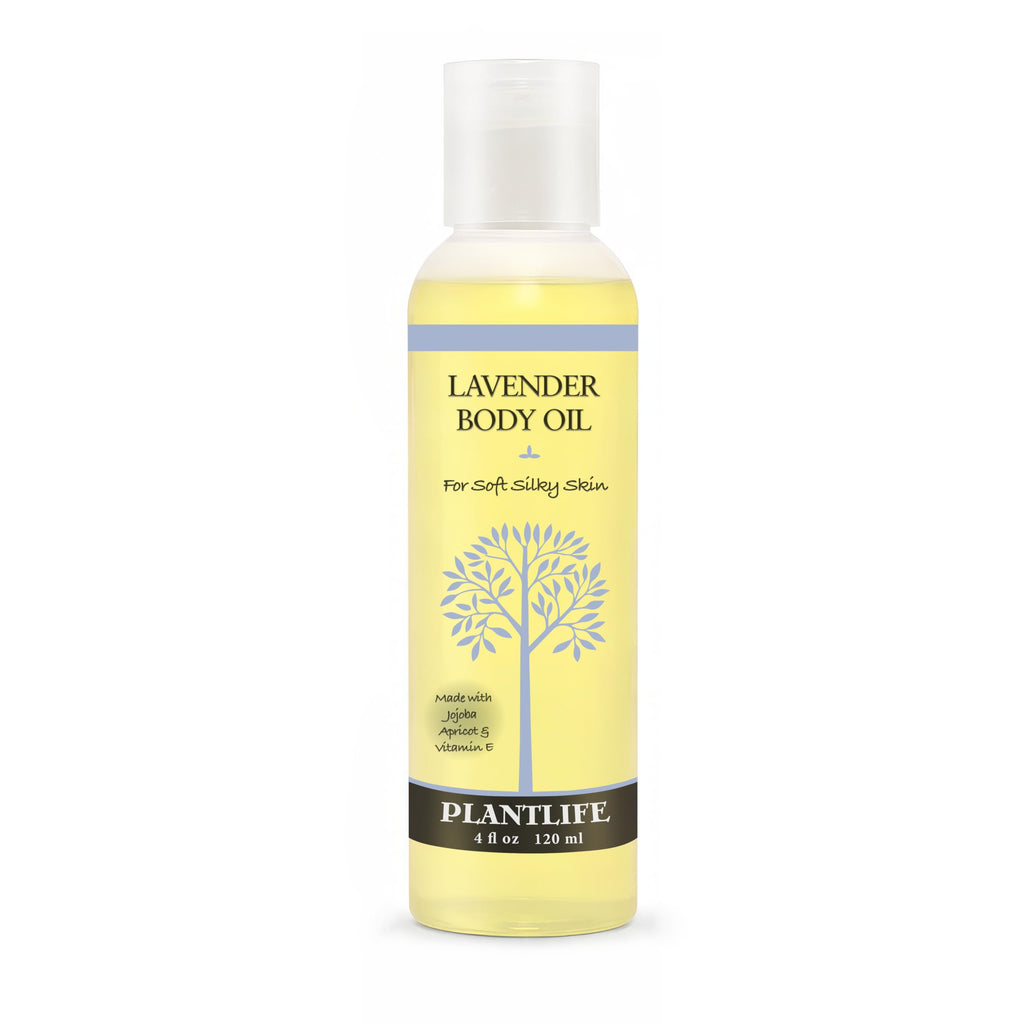 Plantlife Lavender Body Oil - Moisturizing Natural Body Oil for All Skin Types - Nourishing Dry Skin and Making It Feel Soft and Silky for Women & Men - Bath, Body & Massage Oil - 4oz