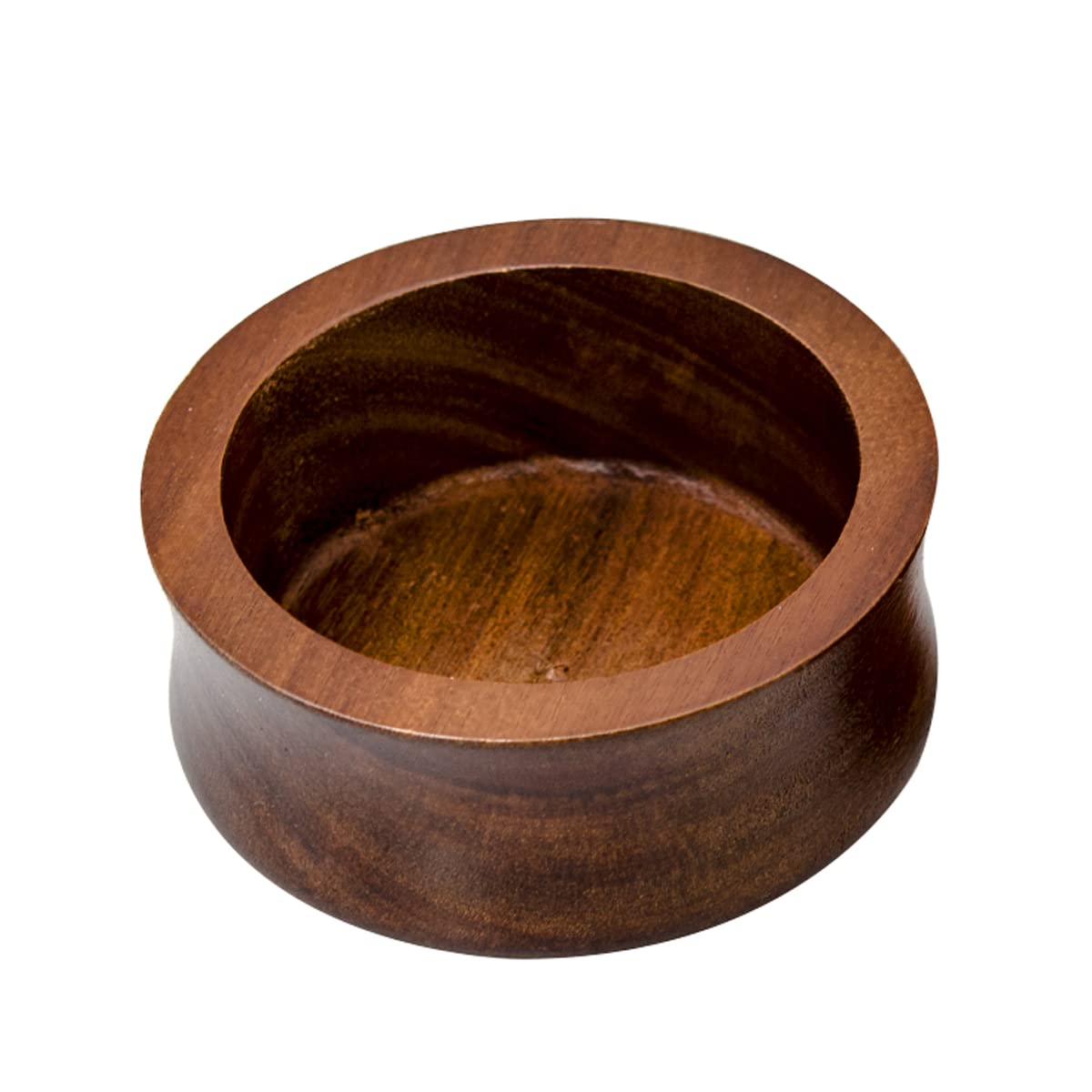 Danweix Wooden Shaving Bowl, Shaving Soap & Cream Bowl for Men Classic Style Easy to Lather Fits Wet Shaving (4#)