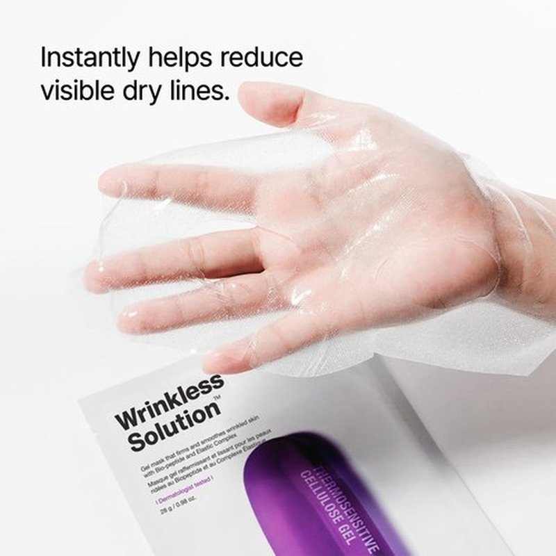 Dr.Jart+ Dermask Intra Jet Wrinkless Solution | Hydrating Korean Face Mask with Glycerin | Travel Size, 1 Pack
