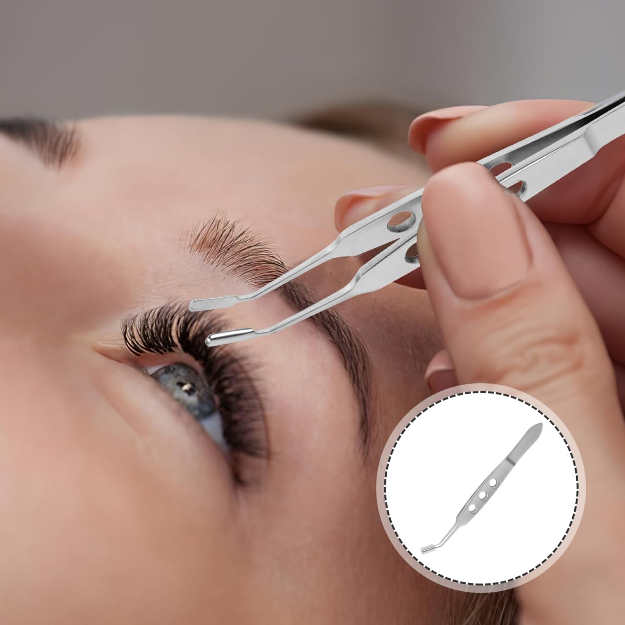 Meibomian Gland Expressor Stainless Steel Eyelid Massage Tweezers for Stye Treatment and Chalazion Removal Eye Gland Expressor Tool 4.13In