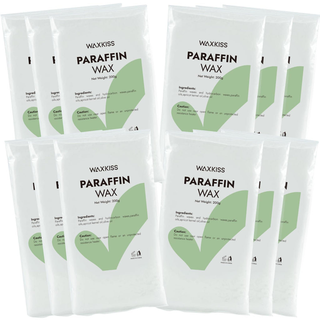 Paraffin Wax for Hand and Feet 12 Packs Unscented for Dry Skin Hydration