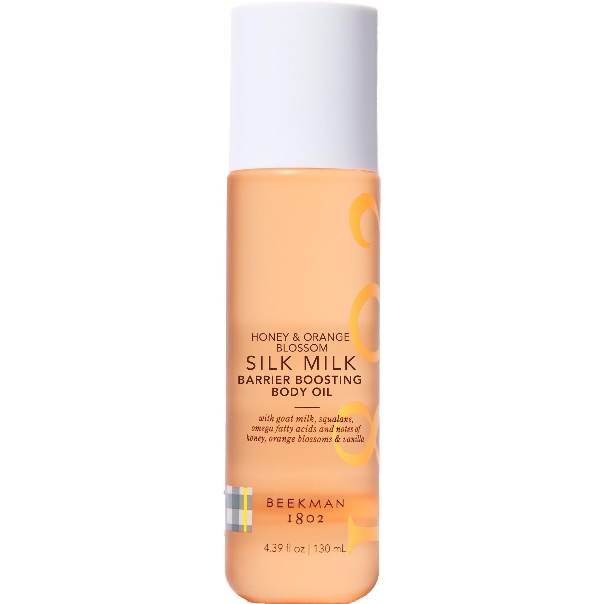 Beekman 1802 Silk Milk Hydrating Body Oil for Dry Skin – Goat Milk & Squalane Moisturizing Body Oil, Non Greasy Glow Body Oil – Honey & Orange Blossom, 4.39 fl oz