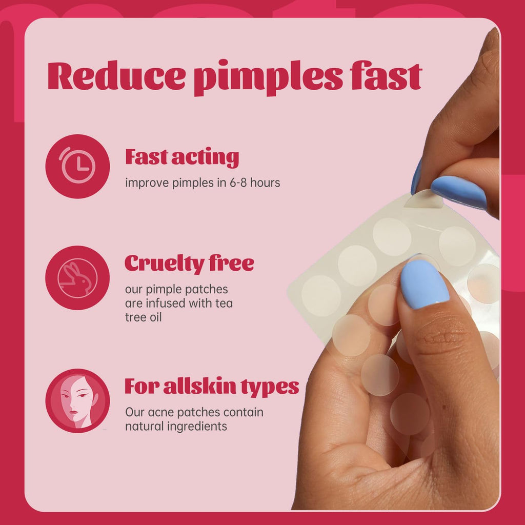 Pimple Patches for Face/Nose,3 Size 192 Counts/2 pc for Nose Hydrocolloid Acne Patches for Covering Zits and Blemishes,Spot Stickers with Salicylic Acid,Tea Tree Oil&Calendula Oil(8mm,10mm,12mm)