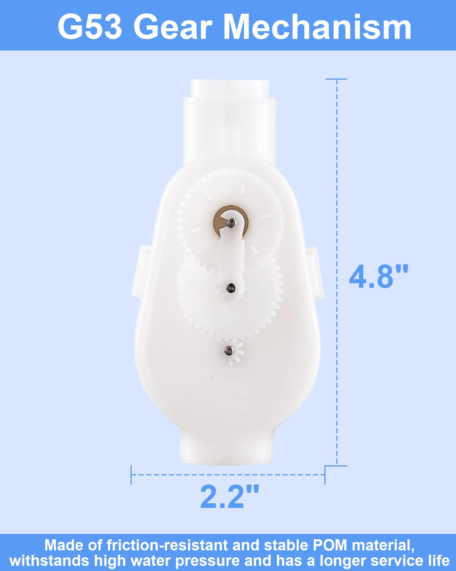 WUKUR G52 Backup Valve Replacement Parts Compatible with Polaris 180,280,380,480,3900 Pool Cleaner with Longer Lifespan and Wear Resistant Technology