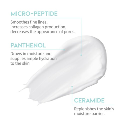 #OOTD Peptide Moisturizer Cream For Face, Dry Sensitive Skin Protection Barrier Cream For Aging Skin, Anti Aging, Hydrating, Peptide, Ceramide, Panthenol (1.69 FL.OZ)