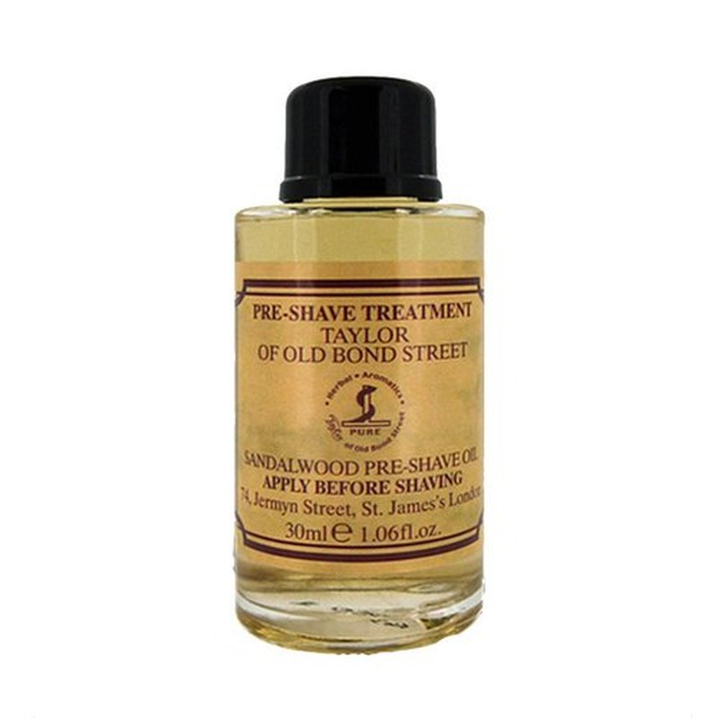 Taylor of Old Bond Street Sandalwood Pre-Shave Oil - 1.06 oz | Nourishing & Soothing Formula