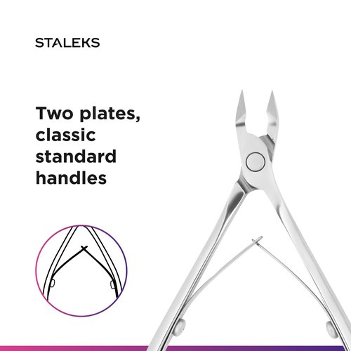 STALEKS PRO Expert 90 7mm Professional Cuticle Nippers – Stainless Steel Skin Nippers for Manicure