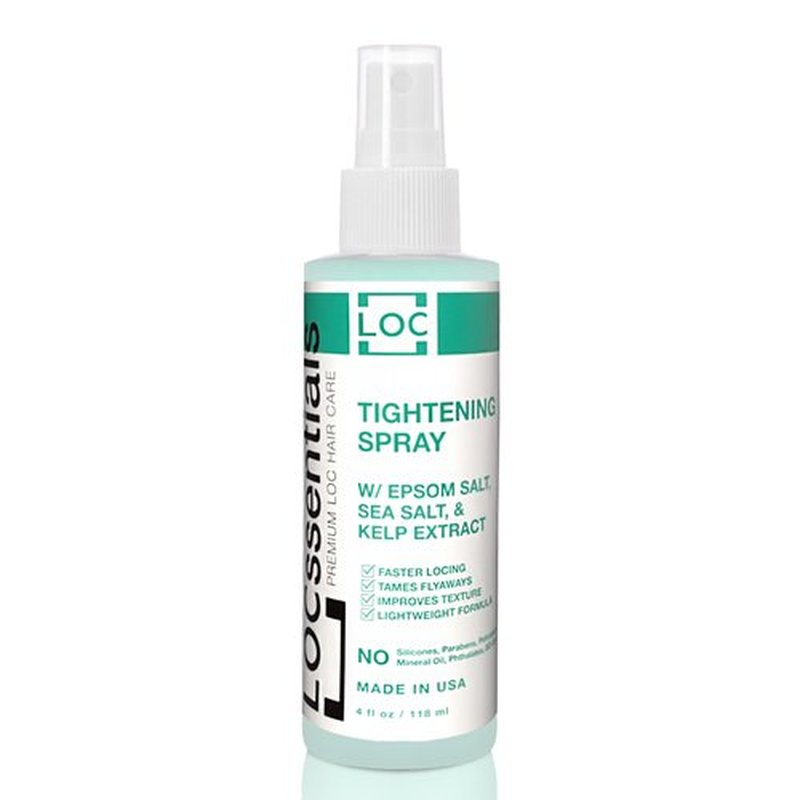 LOCssentials Sea Salt Tightening Spray for Locs Faster Locking for Dreadlocks & Starter Locs - Twist & Braid Spray with Kelp Extract