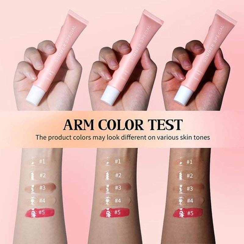 5-Color Summer Lip Balm Set With Shea Butter & Avocado Oil Natural Ingredients, Lightweight Non-Sticky Instant Hydration Lip Gloss Set, Natural Scent Lip Care Gift Set For Women