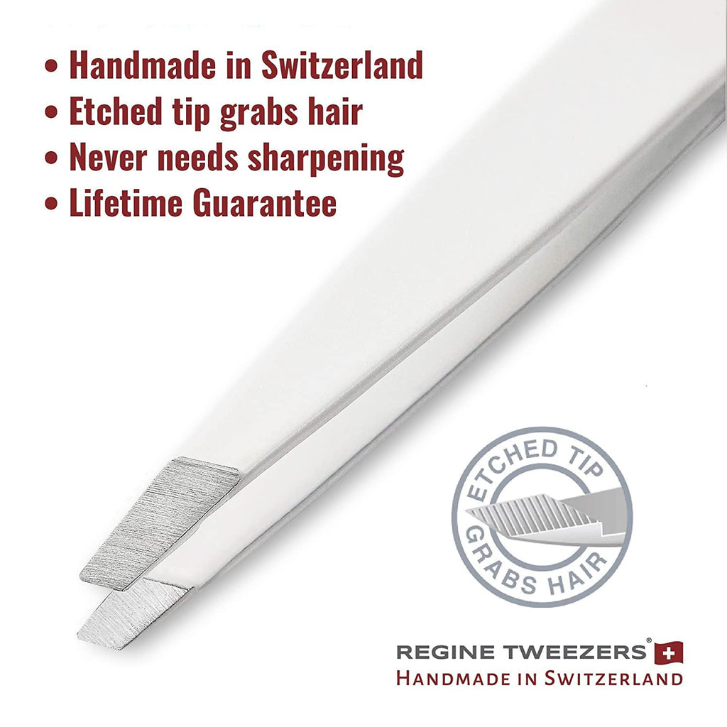 Regine Switzerland Slant Tweezer - Swiss Made Professional Eyebrow Remover