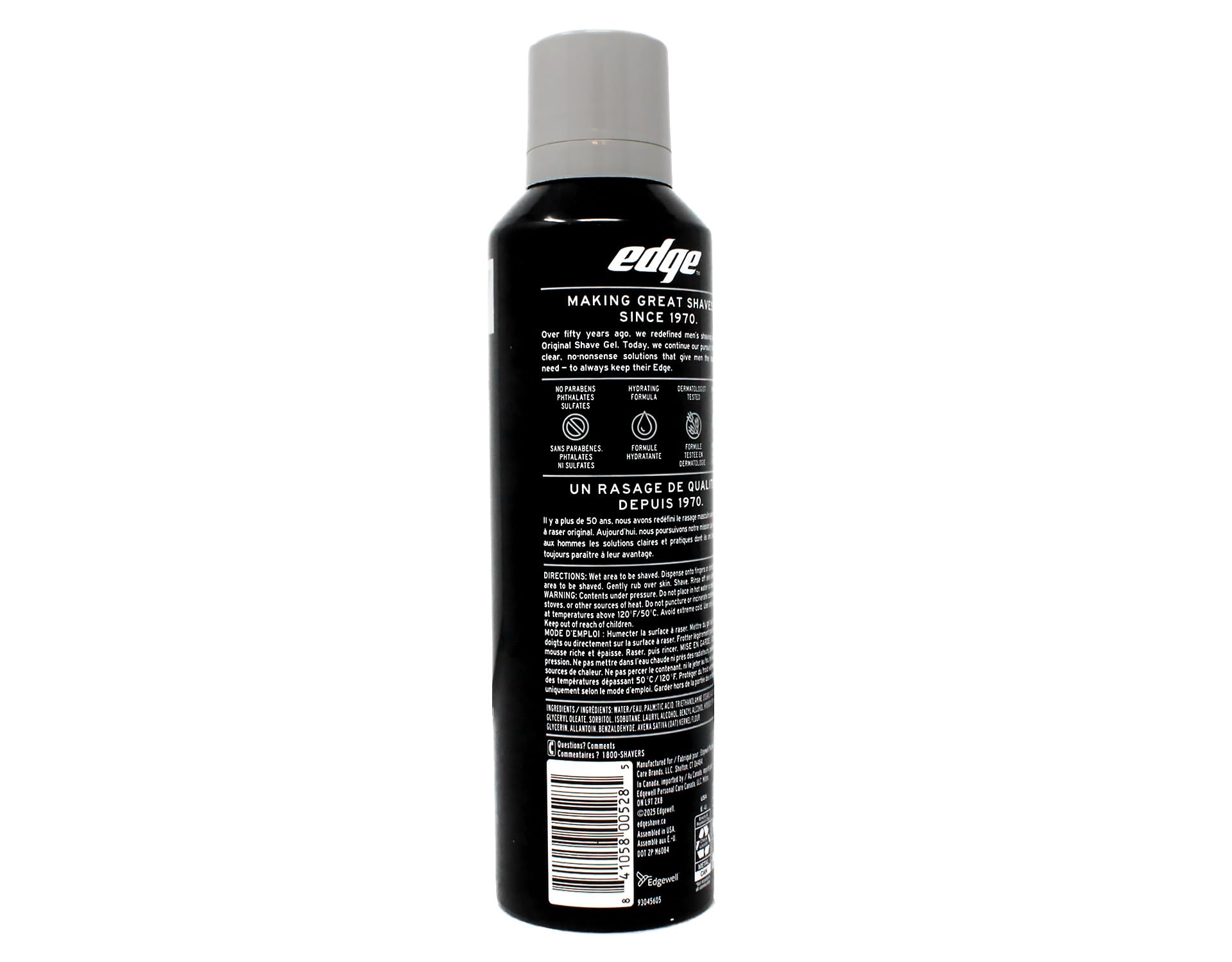Edge Shave Gel, Fragrance Free, Ultra Sensitive 7 oz Pack of 9