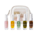 JustUs Skincare Mini Kit – 5 Piece Anti-Aging Travel Set for Hydration, Firmness, Brightening + Glow — Includes Free Travel Case | $115 Value