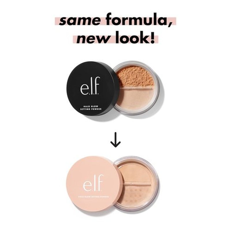 e.l.f. Halo Glow Setting Powder - Silky Finish for Soft Glow, Smooths Pores & Lines, Vegan, Deep