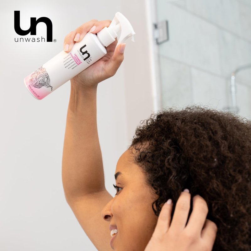 Unwash Untangle Leave-In Conditioner Spray - Detangles Hair, Controls Frizz, Vegan - 6.25 fl oz
