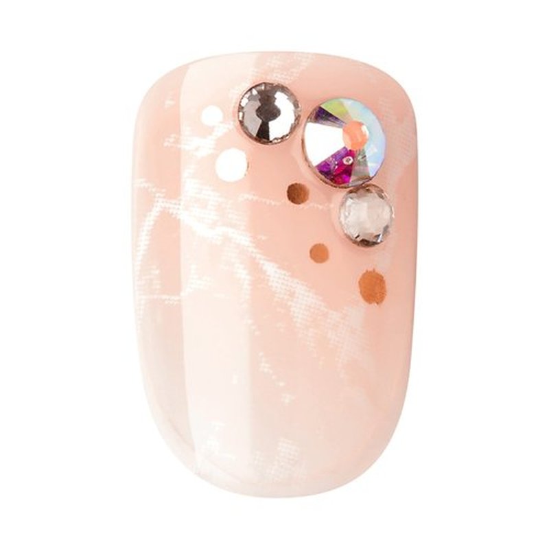 KISS imPRESS No Glue Mani Press On Nails, Design, 'My Worth', White, Short Size, Squoval Shape, Includes 30 Nails, Prep Pad, Instructions Sheet, 1 Manicure Stick, 1 Mini File