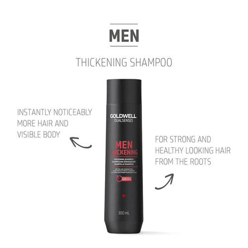 Goldwell Dualsenses Men Thickening Shampoo - 300mL | Boost Volume & Strength for Thinning Hair