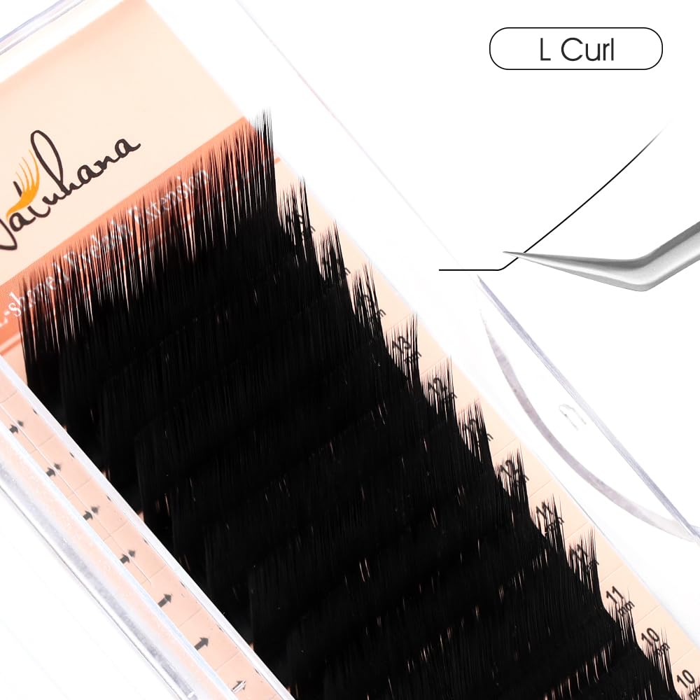 NATUHANA Classic Volume Lash Extensions 0.07 L Curl 8-15mm Mix Tray Black