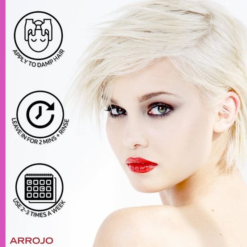 ARROJO Ultra Violet Purple Shampoo - 8.5 oz Color Treated Hair Care to Eliminate Brassy Tones | Sulfate-Free, Vitamin E Infused