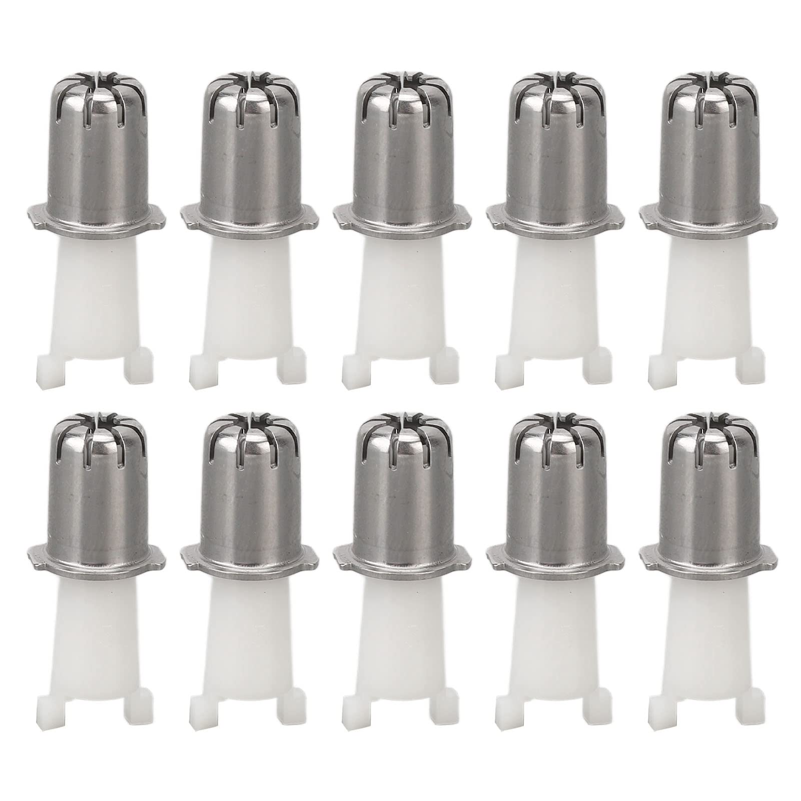 Saluaqui Nose Hair Trimmer Head, 10pcs Universal Replacement Clipper Blade Heads, Fitting, Ideal Replacement, Easy Cleaning, Portable Size for Daily Storage and Travel, Wholesale Business