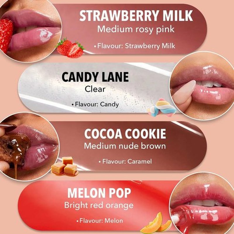 Regine Switzerland Tinted Lip Serum - Hydrating Balm for Glossy, Nourished Lips | Vegan & Cruelty-Free (Strawberry Milk)