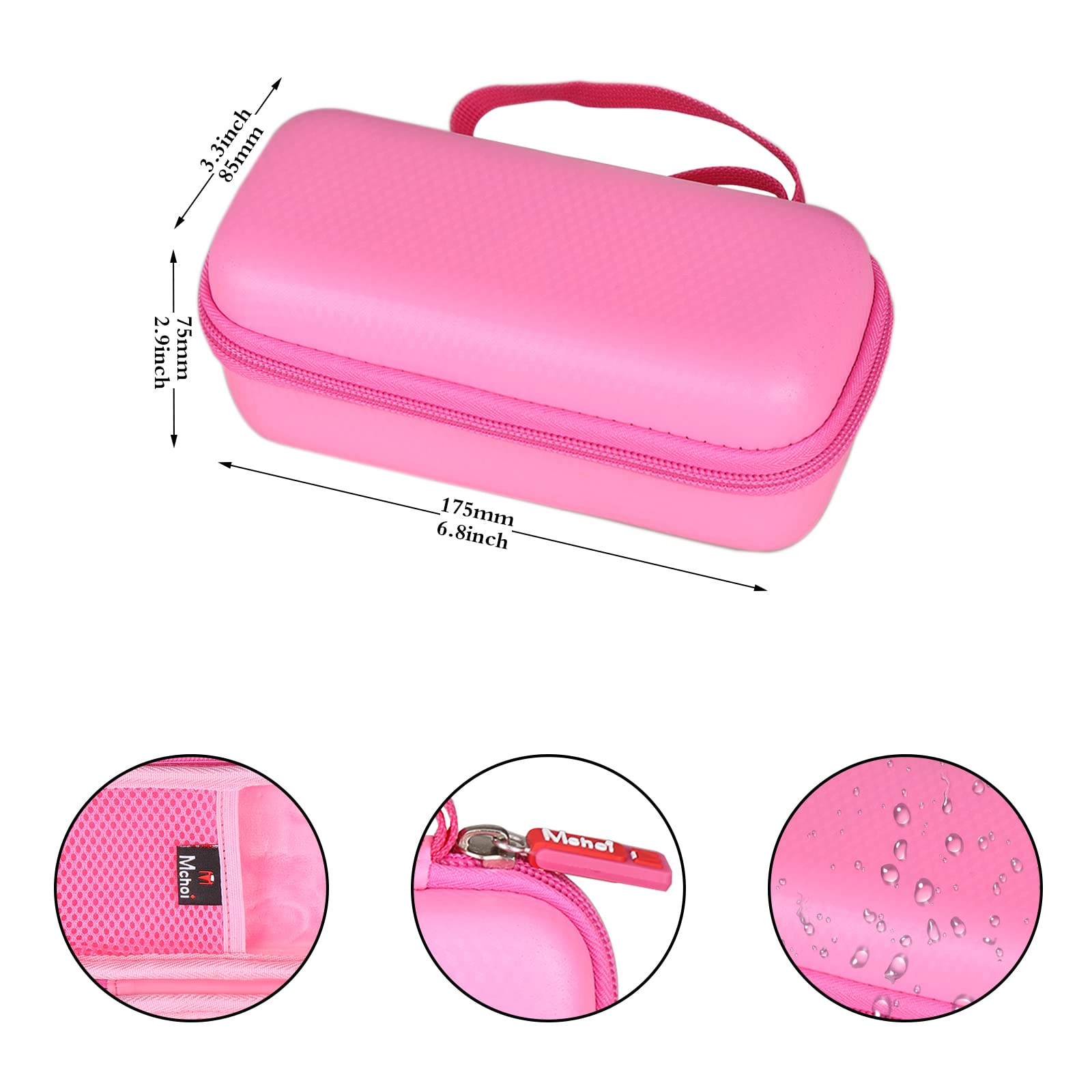 Mchoi Hard Carrying Case Fits for Braun Hair Removal for Women Epilator Silk-epil 3 3-270, EVA Portable Storage Case Shockproof, CASE ONLY