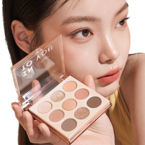 INTO YOU Eyeshadow Palette - 9 Vibrant Shades with Shimmer & Matte Finishes | Long-Lasting Formula, 0.26 Oz