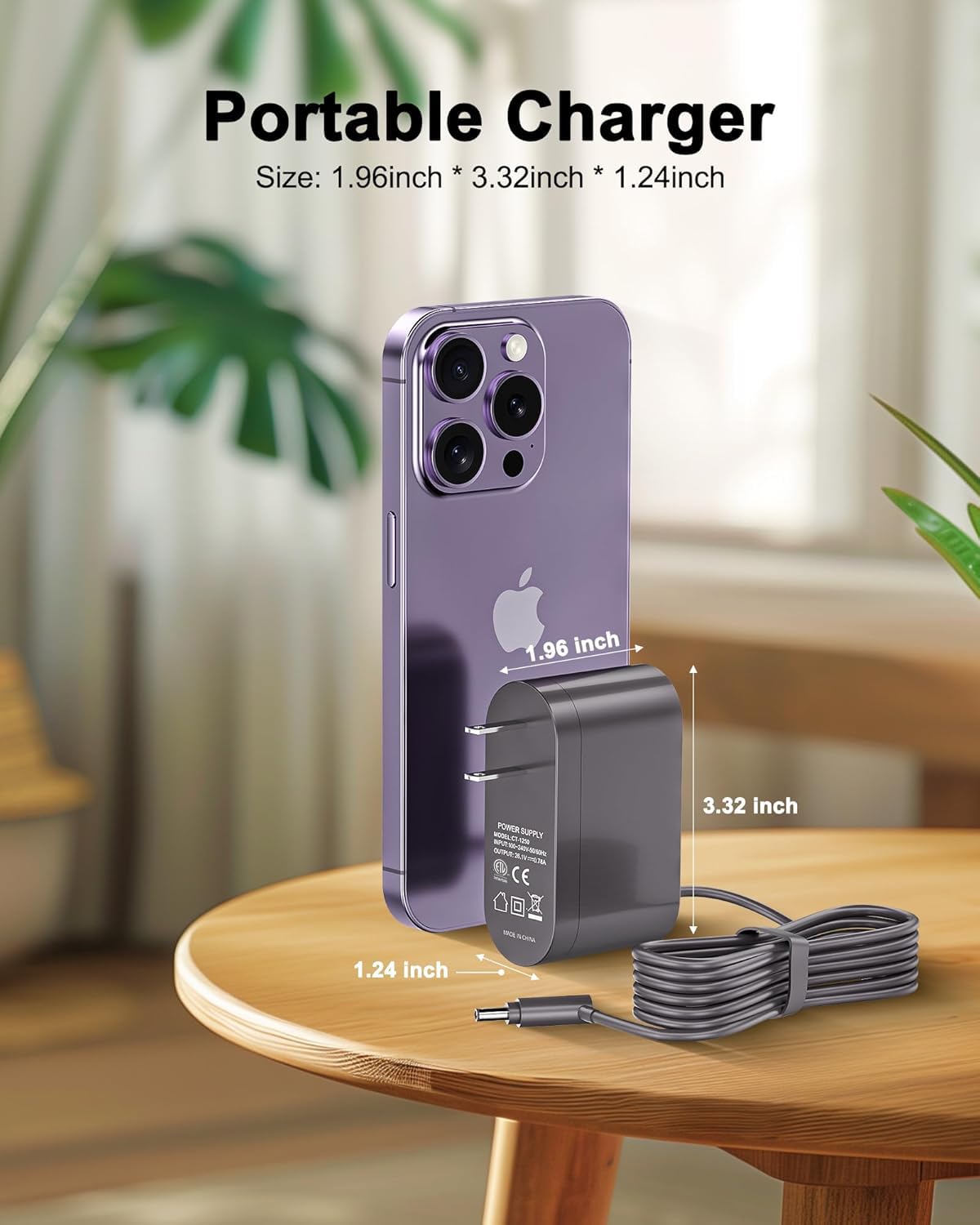 Replacement Charger for Dyson V8 V7 V6 SV04 SV03 DC59 DC58 DC62 Absolute Animal Motorhead Cordless Cleaner, Replacement Dyson Vacuum Charger for Dyson 26.1V 0.8A Battery 967813-02 205720-02 209468-01
