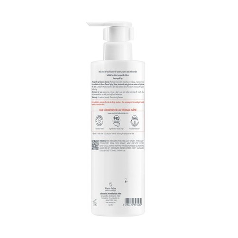 Avène Tolerance Daily Foaming Facial Cleanser, For All Skin Types Including Sensitive, Reactive Skin, Glycerin & Niacinamide Daily Use Face Wash, Fragrance-Free, Dermatologist Tested, Non-Comedogenic