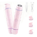 Unimiko 2-in-1 Bikini Trimmer for Women – Electric Shaver for Women, Womens Electric Razor & Trimmer for Sensitive Skin, Adjustable Comb, 100% Waterproof, Portable, USB Charge, Painless (Red)