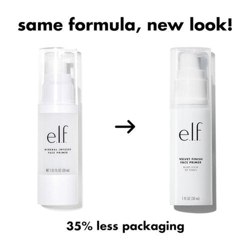 e.l.f. Mineral Infused Face Primer - Smooth Foundation Base, Fills Fine Lines & Refines Complexion | Vegan & Cruelty-Free, Large