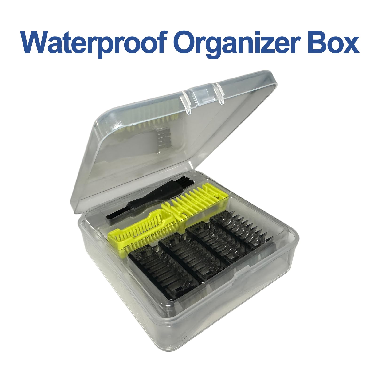 One Blade Guards – Includes One Waterproof Storage Box as a Gift – Compatible with Norelco One Blade QP2724, QP2834, Fit for Philips Shaver Norelco – Guide Comb 1/2/3/5 mm