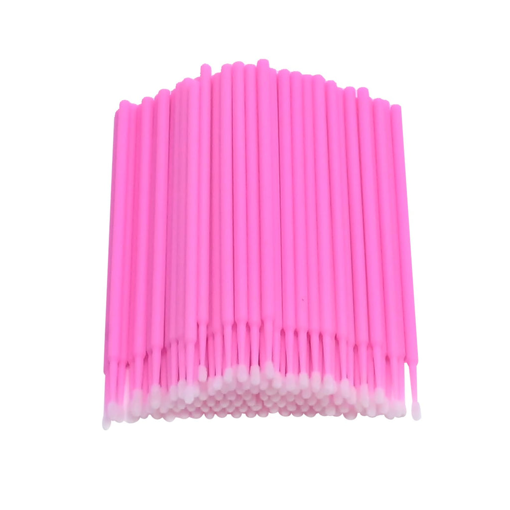 Saihisday Touch Up Paint Brushes for Automotive Paint Chip Repair Disposable Micro Applicators for Automotive Paint Detailing 2MM Pink 100PCS