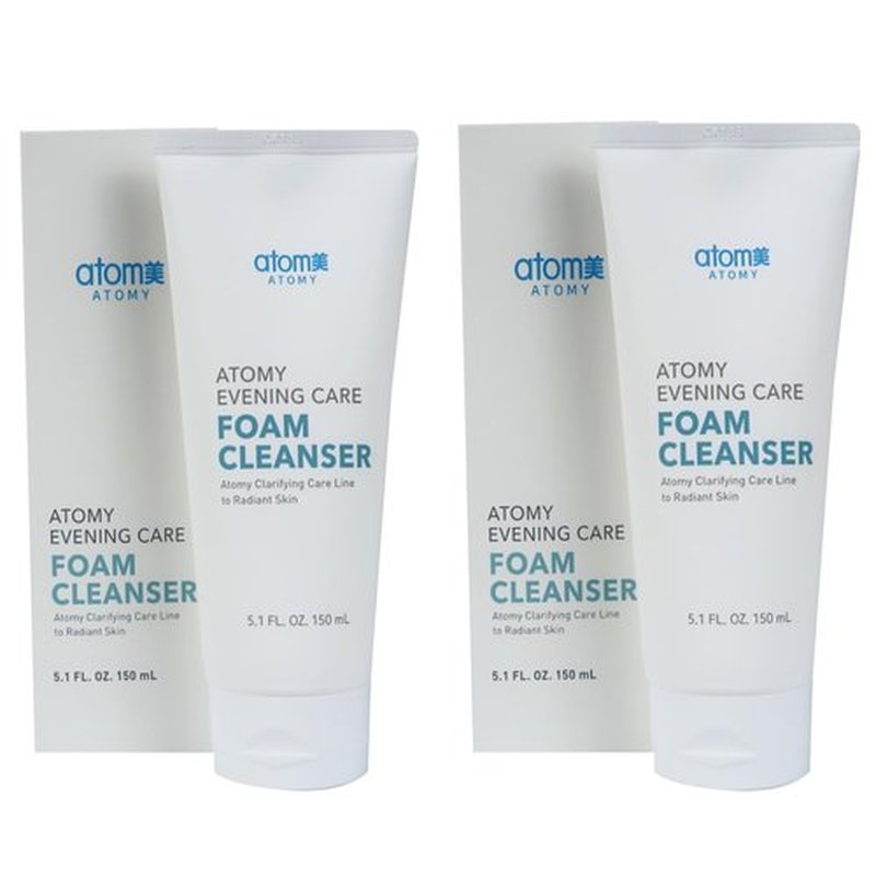 GASHINA STORY A.T.O.M.Y-Evening Care Foam Cleanser 150g x 2 Pack set, Korean Skin Care Rutine
