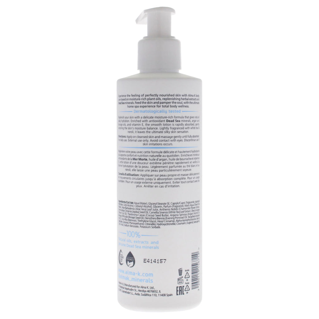 Alma K Moisturizing Body Lotion - Infused with Dead Sea Minerals - Vitamin E - Hydrating Body Lotion for Women - Body Lotion for Dry Skin - 8.4 oz