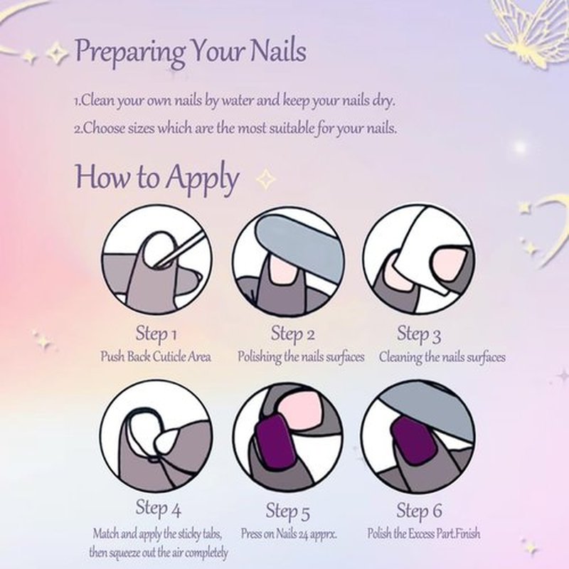 ADAIER Handmade Press On Nails, French Nails, party,Short Coffin Nails Set for Handmade,Reusable Opaque Nails in 24 Nail Kit for Women(Z-01)