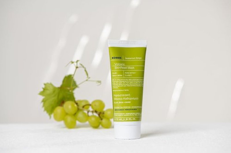 KORRES Santorini Grape Gel Face Moisturizer - Poreless Hydration with Hyaluronic & Salicylic Acid, 0.68 fl oz