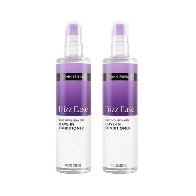 John Frieda Frizz Ease Daily Nourishment Leave-In Conditioner, Anti-Frizz Leave-in Conditioner Spray, 8 fl oz, Pack of 2